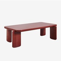 Sklum - Rechteckiger Couchtisch 120x60 cm aus Geneva mdf Weinrot Sklum - Rechteckiger Couchtisch 120x60 cm aus Geneva mdf Weinrot von SKLUM