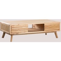 Sklum - Rechteckiger Couchtisch aus Holz Deleyna Braun Natur von SKLUM