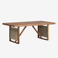 Sklum - Rechteckiger Gartentisch 200x100 cm aus Akazienholz Nayely Akazie Braun von SKLUM