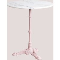 Sklum - Runder Bartisch aus Moka-Marmor Zuckerwatte-Rose Ø60 cm Sklum - Runder Bartisch aus Moka-Marmor Zuckerwatte-Rose Ø60 cm von SKLUM