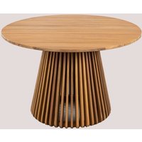 Runder Gartentisch Ø120 cm aus Mura-Akazienholz Akazie Braun - Sklum von SKLUM