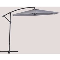 Sklum - Sonnenschirm Ø295 cm aus Stoff und Stahl Gerran Grau Anthrazit von SKLUM