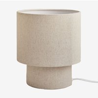 Sklum - Tischlampe Gioura aus Leinen und Eisen Beige Leinen ↑20 cm von SKLUM