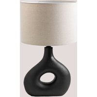 Sklum - Tischlampe aus Keramik Bycui Schwarz - Schwarz von SKLUM