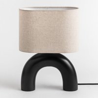 Sklum - Tischlampe aus Keramik Finley Schwarz - Schwarz von SKLUM