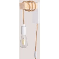 Wandlampe Tina Natural Weiss - Natur - Sklum von SKLUM