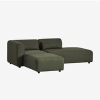 Sklum - Zweiteiliges modulares Ecksofa mit Chaiselongue rechts und Fogler-Hocker Sklum - Zweiteiliges modulares Ecksofa mit Chaiselongue rechts und Fogler-Hocker von SKLUM