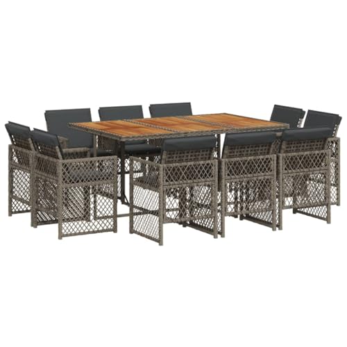 SKM 11-TLG. Garten-Essgruppe mit Kissen Grau Poly Rattan,Möbel,Gartenmöbel,Gartenmöbel-Sets,Grau,100.2 kg,3210854 SKM 11-TLG. Garten-Essgruppe mit Kissen Grau Poly Rattan,Möbel,Gartenmöbel,Gartenmöbel-Sets,Grau,100.2 kg,3210854 von SKM