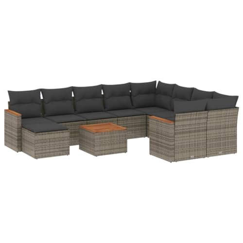SKM 11-TLG. Garten-Sofagarnitur mit Kissen Grau Poly Rattan,Möbel,Gartenmöbel,Gartenmöbel-Sets,Grau,93 kg,3258966 SKM 11-TLG. Garten-Sofagarnitur mit Kissen Grau Poly Rattan,Möbel,Gartenmöbel,Gartenmöbel-Sets,Grau,93 kg,3258966 von SKM