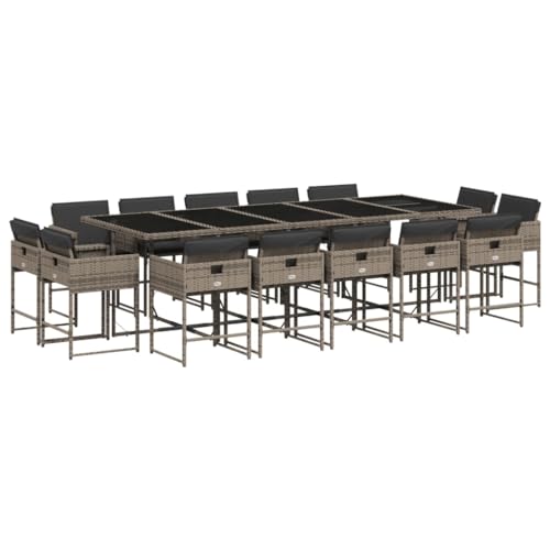 SKM 15-TLG. Garten-Essgruppe mit Kissen Grau Poly Rattan,Möbel,Gartenmöbel,Gartenmöbel-Sets,Grau,154.95 kg,3211412 SKM 15-TLG. Garten-Essgruppe mit Kissen Grau Poly Rattan,Möbel,Gartenmöbel,Gartenmöbel-Sets,Grau,154.95 kg,3211412 von SKM