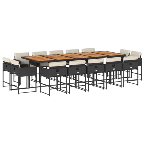 SKM 15-TLG. Garten-Essgruppe mit Kissen Schwarz Poly Rattan,Möbel,Gartenmöbel,Gartenmöbel-Sets,Schwarz,145.65 kg,3211419 SKM 15-TLG. Garten-Essgruppe mit Kissen Schwarz Poly Rattan,Möbel,Gartenmöbel,Gartenmöbel-Sets,Schwarz,145.65 kg,3211419 von SKM