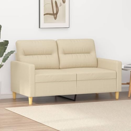 SKM 2-Sitzer-Sofa Creme 120 cm Stoff,Möbel,Sofas,Creme,21.25KG,359229 von SKM