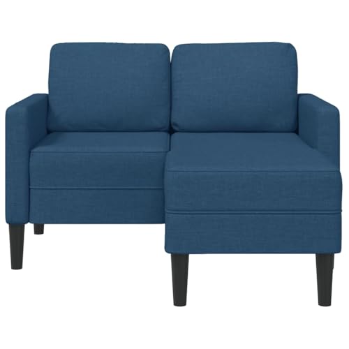 SKM 2-Sitzer-Sofa mit Chaiselongue L-Form Blau 125 cm Stoff,Möbel,Sofas,Blau,27.2 kg,4107066 SKM 2-Sitzer-Sofa mit Chaiselongue L-Form Blau 125 cm Stoff,Möbel,Sofas,Blau,27.2 kg,4107066 von SKM