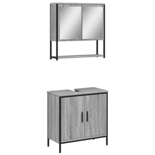 SKM 2-TLG. Badmöbel-Set Grau Sonoma Holzwerkstoff,Möbel,Möbelgarnituren,Badezimmermöbel-Sets,Grau,28.7 kg,3214663 SKM 2-TLG. Badmöbel-Set Grau Sonoma Holzwerkstoff,Möbel,Möbelgarnituren,Badezimmermöbel-Sets,Grau,28.7 kg,3214663 von SKM