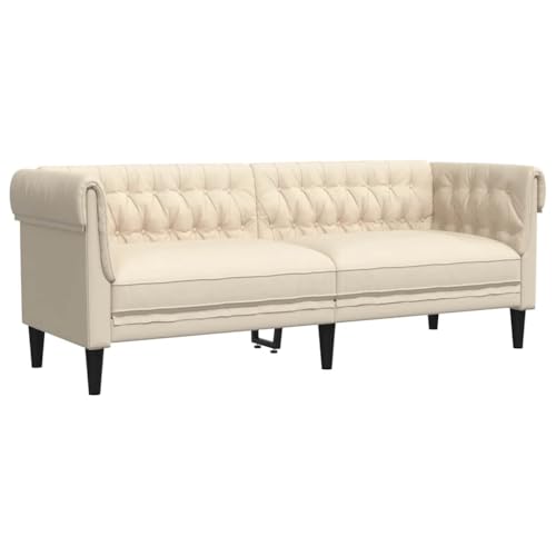 SKM 3-Sitzer-Sofa Chesterfield Leinen,Möbel,Sofas,Creme,30.25 kg,372563 SKM 3-Sitzer-Sofa Chesterfield Leinen,Möbel,Sofas,Creme,30.25 kg,372563 von SKM