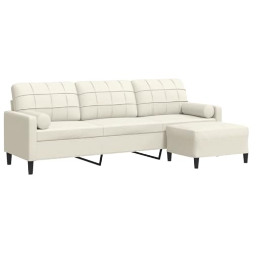 SKM 3-Sitzer-Sofa mit Hocker Creme 210 cm Samt,Möbel,Sofas,Creme,36.65KG,3278285 SKM 3-Sitzer-Sofa mit Hocker Creme 210 cm Samt,Möbel,Sofas,Creme,36.65KG,3278285 von SKM
