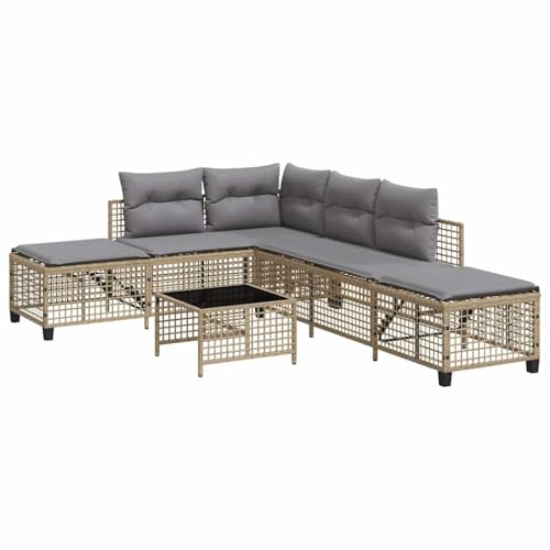 SKM 3-TLG. Garten-Ecksofa-Set mit Kissen Beige Poly Rattan,Möbel, Gartenmöbel, Gartensitzmöbel, Gartensofas,Beige,29.2KG,365448 SKM 3-TLG. Garten-Ecksofa-Set mit Kissen Beige Poly Rattan,Möbel, Gartenmöbel, Gartensitzmöbel, Gartensofas,Beige,29.2KG,365448 von SKM
