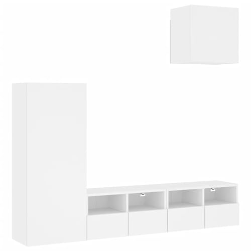 SKM 4-TLG. Wohnwand Weiß Holzwerkstoff,Möbel,TV-Möbel,Weiß,48.09 kg,3216500 SKM 4-TLG. Wohnwand Weiß Holzwerkstoff,Möbel,TV-Möbel,Weiß,48.09 kg,3216500 von SKM