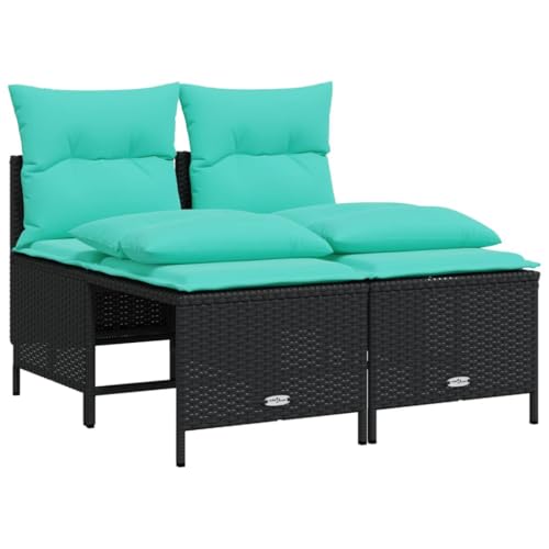 SKM 4-teiliges Gartensofa-Set mit Kissen, schwarzes Polyrattan,Möbel,Gartenmöbel,Gartenmöbel-Sets,Schwarz,18.1 kg,368379 SKM 4-teiliges Gartensofa-Set mit Kissen, schwarzes Polyrattan,Möbel,Gartenmöbel,Gartenmöbel-Sets,Schwarz,18.1 kg,368379 von SKM