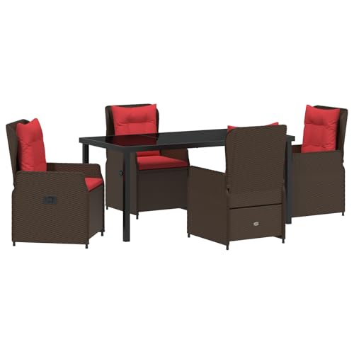 SKM 5-teilige Garten-Essgruppe Braun Poly Rattan,Möbel,Gartenmöbel,Gartensitzmöbel,Gartenstühle,Braun,68.9KG,3381026 SKM 5-teilige Garten-Essgruppe Braun Poly Rattan,Möbel,Gartenmöbel,Gartensitzmöbel,Gartenstühle,Braun,68.9KG,3381026 von SKM