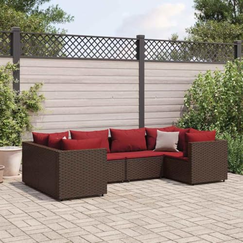 SKM 6-TLG. Garten-Lounge-Set mit Kissen Braun Poly Rattan,Möbel,Gartenmöbel,Gartenmöbel-Sets,Braun,45.6KG,3308253 SKM 6-TLG. Garten-Lounge-Set mit Kissen Braun Poly Rattan,Möbel,Gartenmöbel,Gartenmöbel-Sets,Braun,45.6KG,3308253 von SKM