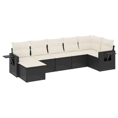 SKM 7-TLG. Garten-Sofagarnitur mit Kissen Schwarz Poly Rattan,Möbel,Gartenmöbel,Gartenmöbel-Sets,Schwarz,60 kg,3252813 SKM 7-TLG. Garten-Sofagarnitur mit Kissen Schwarz Poly Rattan,Möbel,Gartenmöbel,Gartenmöbel-Sets,Schwarz,60 kg,3252813 von SKM