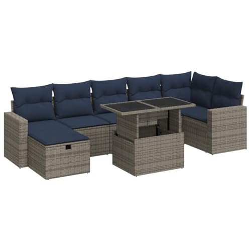 SKM 8-TLG. Garten-Sofagarnitur mit Kissen Grau Poly Rattan Akazie,Möbel,Gartenmöbel,Gartenmöbel-Sets,Grau,73.3 kg,3327831 SKM 8-TLG. Garten-Sofagarnitur mit Kissen Grau Poly Rattan Akazie,Möbel,Gartenmöbel,Gartenmöbel-Sets,Grau,73.3 kg,3327831 von SKM