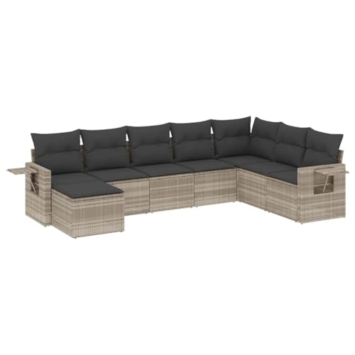 SKM 8-TLG. Garten-Sofagarnitur mit Kissen Hellgrau Poly Rattan,Möbel,Gartenmöbel,Gartenmöbel-Sets,Grau,69 kg,3252899 SKM 8-TLG. Garten-Sofagarnitur mit Kissen Hellgrau Poly Rattan,Möbel,Gartenmöbel,Gartenmöbel-Sets,Grau,69 kg,3252899 von SKM