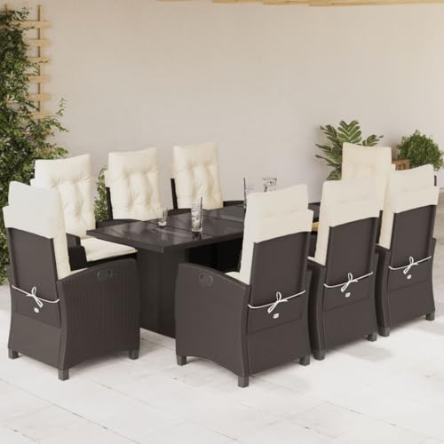 SKM 9-TLG. Garten-Essgruppe mit Kissen Braun Poly Rattan,Möbel, Gartenmöbel, Gartenmöbel-Sets,Braun,114.8KG,3212688 SKM 9-TLG. Garten-Essgruppe mit Kissen Braun Poly Rattan,Möbel, Gartenmöbel, Gartenmöbel-Sets,Braun,114.8KG,3212688 von SKM