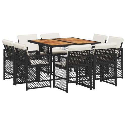 SKM 9-TLG. Garten-Essgruppe mit Kissen Schwarz Poly Rattan,Möbel,Gartenmöbel,Gartenmöbel-Sets,Schwarz,75.35 kg,3210843 SKM 9-TLG. Garten-Essgruppe mit Kissen Schwarz Poly Rattan,Möbel,Gartenmöbel,Gartenmöbel-Sets,Schwarz,75.35 kg,3210843 von SKM