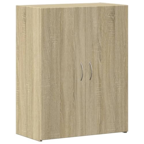 SKM Aktenschrank Sonoma-Eiche 60x32x77,5 cm Holzwerkstoff,Möbel,Schränke,Aktenschränke,Braun,18.9 kg,840767 von SKM