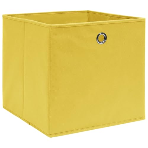 SKM Aufbewahrungsboxen 10 STK. Vliesstoff 28x28x28 cm Gelb,Heim & Garten,Haushaltsbedarf,Aufbewahrung & Ordnungssysteme,Ordnungshelfer,Gelb,4.15 kg,325225 von SKM