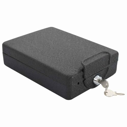 SKM Auto Safe mit Schloss Schwarz 21.8 x 16 x 7 cm Stahl,Heim & Garten,Büro- & Haussicherheit,Safes & Tresore,Schwarz,1.71 kg,42011320 von SKM