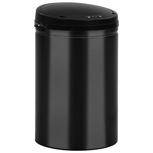 SKM Automatischer Sensor-Mülleimer 30 L Kohlenstoffstahl Schwarz,Heim & Garten,Haushaltsbedarf,Abfallbehälter,Mülltonnen & Abfalleimer,Schwarz,2.76 kg,322698 von SKM