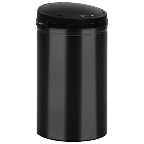 SKM Automatischer Sensor-Mülleimer 40 L Kohlenstoffstahl Schwarz,Heim & Garten,Haushaltsbedarf,Abfallbehälter,Mülltonnen & Abfalleimer,Schwarz,3.39 kg,322699 von SKM