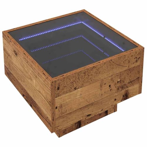 SKM Badschrank Altholz 40 x 40 x 30 cm Engineered Wood, Glas,Möbel,Tische,Nachttische,Braun,12.71 kg,3394554 von SKM