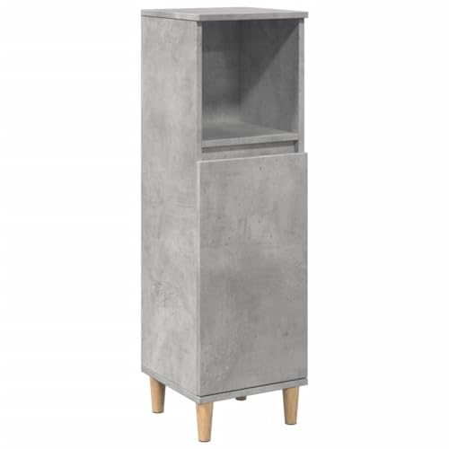 SKM Badschrank Betongrau 30x30x100 cm Holzwerkstoff,Möbel,Möbelgarnituren,Badezimmermöbel-Sets,Grau,12.9 kg,857107 von SKM