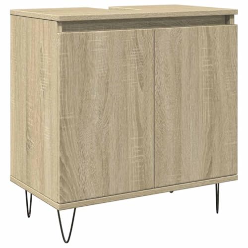 SKM Badschrank Sonoma-Eiche 58x33x60 cm Holzwerkstoff,Möbel,Möbelgarnituren,Badezimmermöbel-Sets,Braun,12.9 kg,849674 SKM Badschrank Sonoma-Eiche 58x33x60 cm Holzwerkstoff,Möbel,Möbelgarnituren,Badezimmermöbel-Sets,Braun,12.9 kg,849674 von SKM