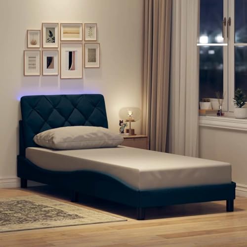 SKM Bettgestell mit LED ohne Matratze Blau 90x190 cm Stoff,Möbel,Betten & Zubehör,Betten & Bettgestelle,Blau,23.88KG,3310642 SKM Bettgestell mit LED ohne Matratze Blau 90x190 cm Stoff,Möbel,Betten & Zubehör,Betten & Bettgestelle,Blau,23.88KG,3310642 von SKM