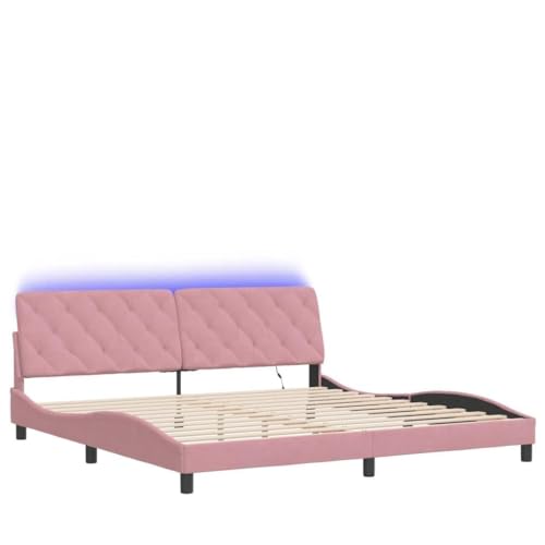 SKM Bettgestell mit LED ohne Matratze Rosa 200x200 cm Samt,Möbel,Betten & Zubehör,Betten & Bettgestelle,Rosa,31.72 kg,3213878 SKM Bettgestell mit LED ohne Matratze Rosa 200x200 cm Samt,Möbel,Betten & Zubehör,Betten & Bettgestelle,Rosa,31.72 kg,3213878 von SKM