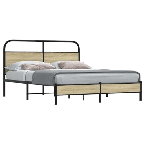 SKM Bettgestell ohne Matratze 150x200 cm Sonoma-Eiche Holzwerkstoff,Möbel,Betten & Zubehör,Betten & Bettgestelle,Braun,30.4KG,4100412 SKM Bettgestell ohne Matratze 150x200 cm Sonoma-Eiche Holzwerkstoff,Möbel,Betten & Zubehör,Betten & Bettgestelle,Braun,30.4KG,4100412 von SKM