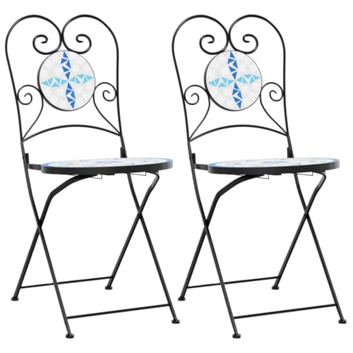 SKM Bistrostühle 2 STK. Klappbar Blau und Weiß Keramik,Möbel,Gartenmöbel,Gartensitzmöbel,Gartenstühle,Blau,21.05KG,4003404 SKM Bistrostühle 2 STK. Klappbar Blau und Weiß Keramik,Möbel,Gartenmöbel,Gartensitzmöbel,Gartenstühle,Blau,21.05KG,4003404 von SKM