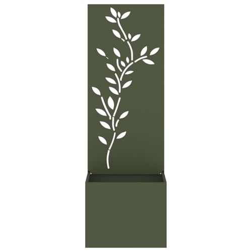 SKM Blumentopf mit dekorativem Paneel Olivgrün 50 x 140 cm,Heim & Garten,Dekoration,Kunst,Poster, Drucke & Wandbilder,Olivgrün,11.59 kg,876479 von SKM