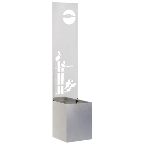 SKM Blumentopf mit dekorativem Paneel Silber 32 x 140 cm Edelstahl,Heim & Garten,Dekoration,Kunst,Poster, Drucke & Wandbilder,Silber,9.31 kg,876403 von SKM