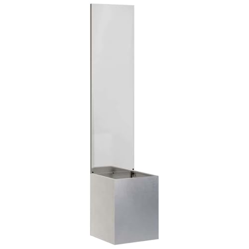 SKM Blumentopf mit dekorativem Paneel Silber 32 x 140 cm Edelstahl,Heim & Garten,Dekoration,Kunst,Poster, Drucke & Wandbilder,Silber,9.35 kg,876375 von SKM