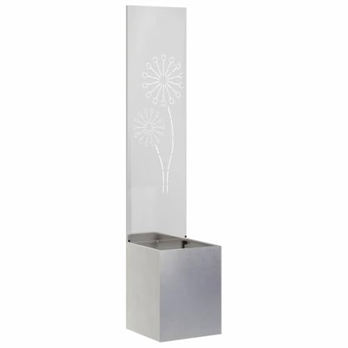 SKM Blumentopf mit dekorativem Paneel Silber 32 x 140 cm Edelstahl,Heim & Garten,Dekoration,Kunst,Poster, Drucke & Wandbilder,Silber,9.44 kg,876389 von SKM