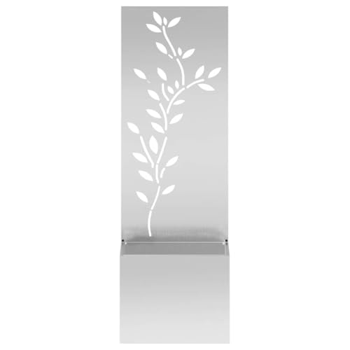 SKM Blumentopf mit dekorativem Paneel Silber 50 x 140 cm,Heim & Garten,Dekoration,Kunst,Poster, Drucke & Wandbilder,Silber,11.59 kg,876481 von SKM