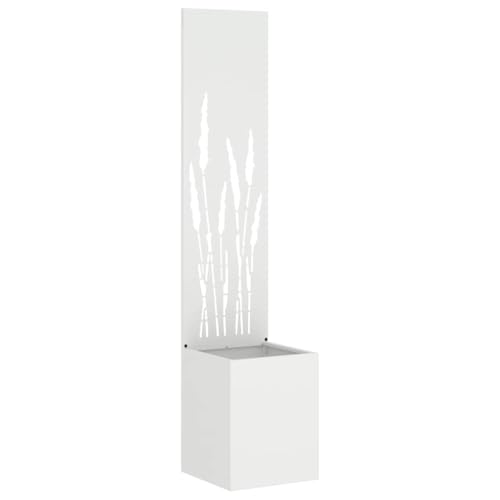 SKM Blumentopf mit dekorativem Paneel Weiß 32 x 140 cm,Heim & Garten,Dekoration,Kunst,Poster, Drucke & Wandbilder,Weiß,9.13 kg,876393 von SKM