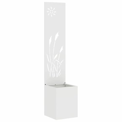 SKM Blumentopf mit dekorativem Paneel Weiß 32 x 140 cm,Heim & Garten,Dekoration,Kunst,Poster, Drucke & Wandbilder,Weiß,9.37 kg,876358 von SKM