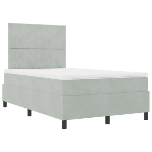 SKM Boxspringbett mit Matratze Hellgrau 120 x 200 cm Samt,Möbel,Betten & Zubehör,Betten & Bettgestelle,Hellgrau,59.84 kg,3343370 SKM Boxspringbett mit Matratze Hellgrau 120 x 200 cm Samt,Möbel,Betten & Zubehör,Betten & Bettgestelle,Hellgrau,59.84 kg,3343370 von SKM